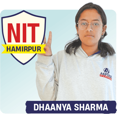 JEE 2026 result card from Aspire IIT & Medical: portrait of a selected student in an Aspire hoodie, with the student's name and allotted institute printed on the card