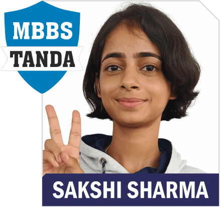 NEET 2025 result card from Aspire IIT & Medical: portrait of a selected student in an Aspire hoodie, with the student's name and allotted medical college printed on the card