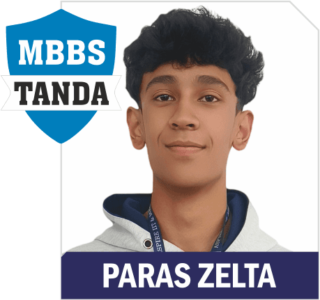 NEET 2025 result card from Aspire IIT & Medical: portrait of a selected student in an Aspire hoodie, with the student's name and allotted medical college printed on the card