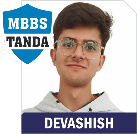 NEET 2025 result card from Aspire IIT & Medical: portrait of a selected student in an Aspire hoodie, with the student's name and allotted medical college printed on the card
