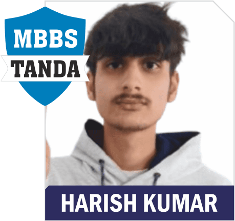 NEET 2025 result card from Aspire IIT & Medical: portrait of a selected student in an Aspire hoodie, with the student's name and allotted medical college printed on the card