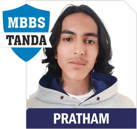NEET 2025 result card from Aspire IIT & Medical: portrait of a selected student in an Aspire hoodie, with the student's name and allotted medical college printed on the card