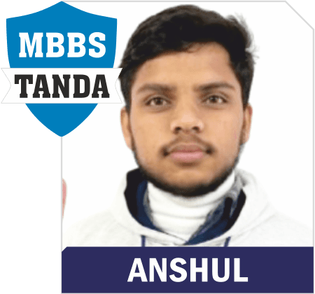 NEET 2025 result card from Aspire IIT & Medical: portrait of a selected student in an Aspire hoodie, with the student's name and allotted medical college printed on the card