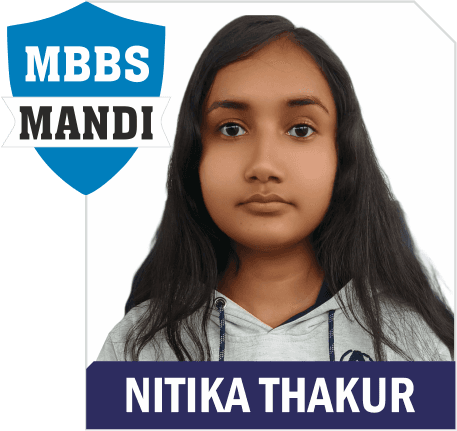 NEET 2025 result card from Aspire IIT & Medical: portrait of a selected student in an Aspire hoodie, with the student's name and allotted medical college printed on the card