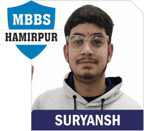 NEET 2025 result card from Aspire IIT & Medical: portrait of a selected student in an Aspire hoodie, with the student's name and allotted medical college printed on the card