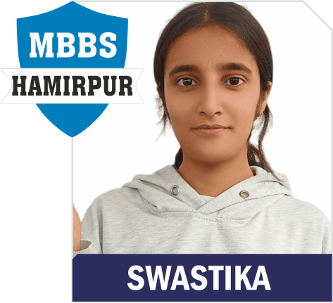 NEET 2025 result card from Aspire IIT & Medical: portrait of a selected student in an Aspire hoodie, with the student's name and allotted medical college printed on the card