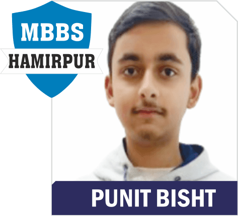 NEET 2025 result card from Aspire IIT & Medical: portrait of a selected student in an Aspire hoodie, with the student's name and allotted medical college printed on the card