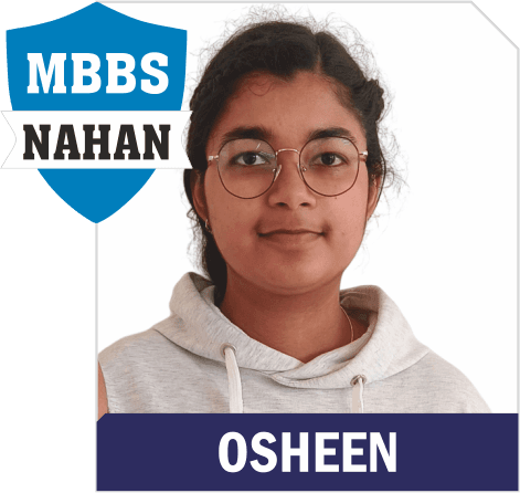 NEET 2025 result card from Aspire IIT & Medical: portrait of a selected student in an Aspire hoodie, with the student's name and allotted medical college printed on the card
