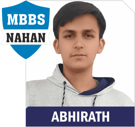 NEET 2025 result card from Aspire IIT & Medical: portrait of a selected student in an Aspire hoodie, with the student's name and allotted medical college printed on the card