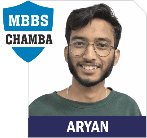 NEET 2025 result card from Aspire IIT & Medical: portrait of a selected student in an Aspire hoodie, with the student's name and allotted medical college printed on the card