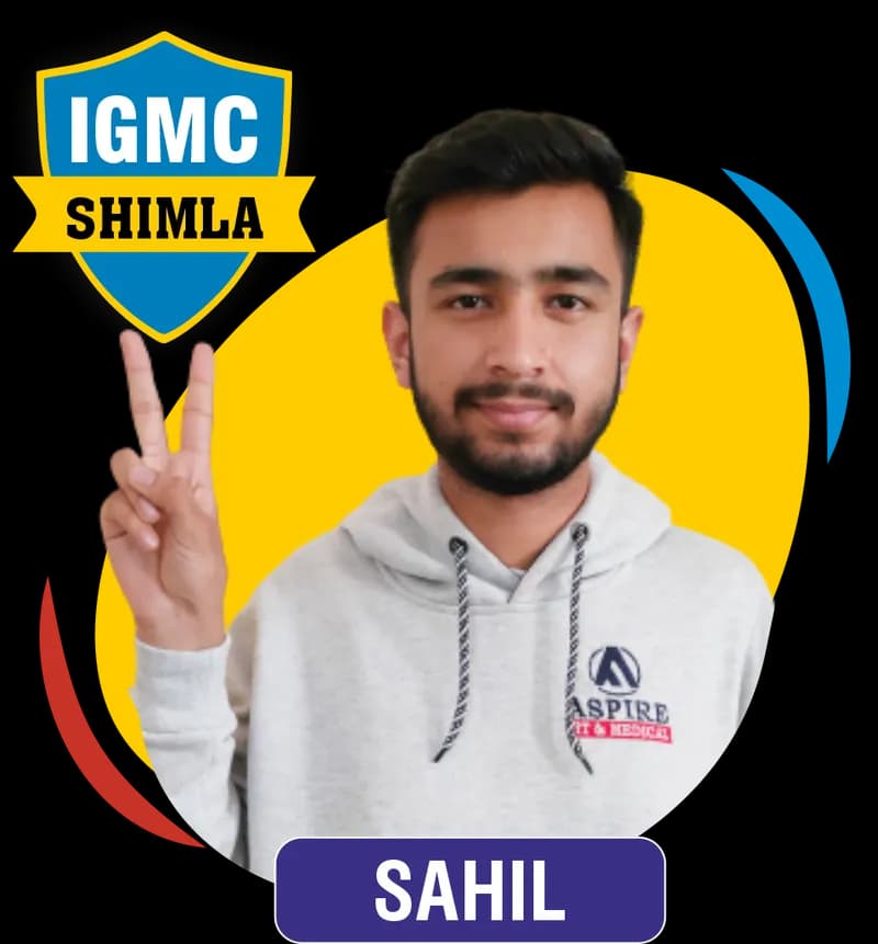 NEET 2023 result card from Aspire IIT & Medical: portrait of a selected student in an Aspire hoodie, with the student's name and allotted medical college printed on the card