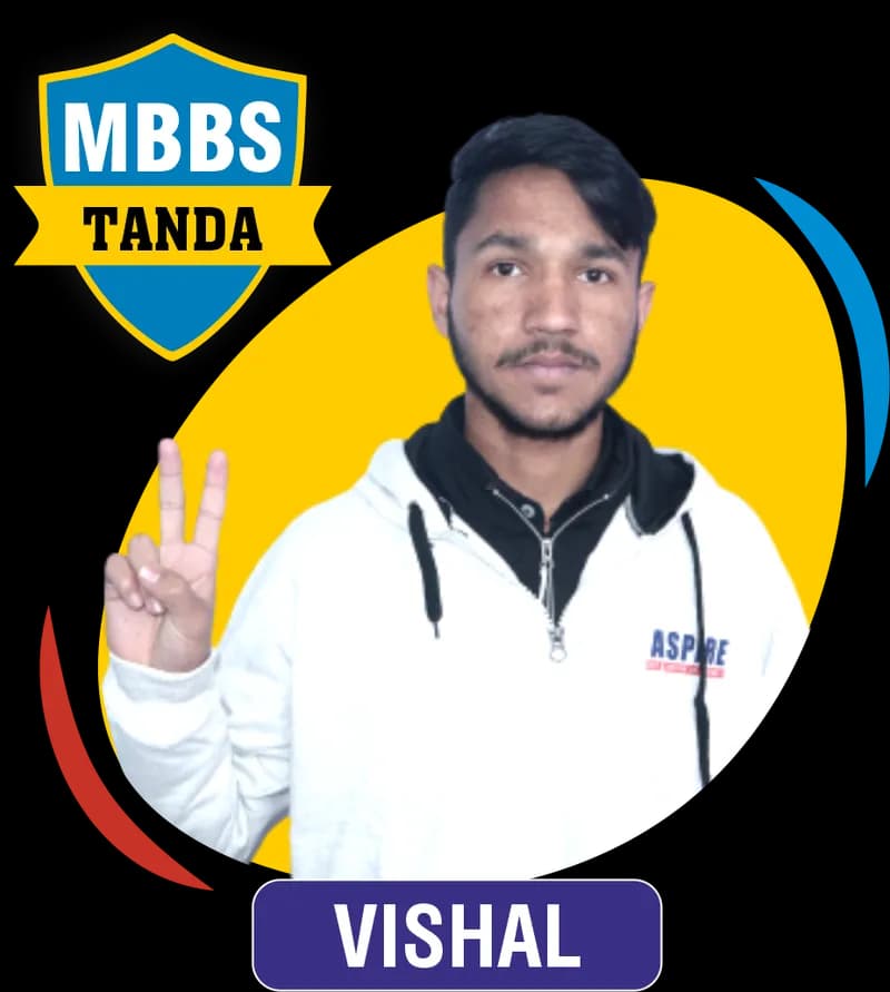 NEET 2023 result card from Aspire IIT & Medical: portrait of a selected student in an Aspire hoodie, with the student's name and allotted medical college printed on the card