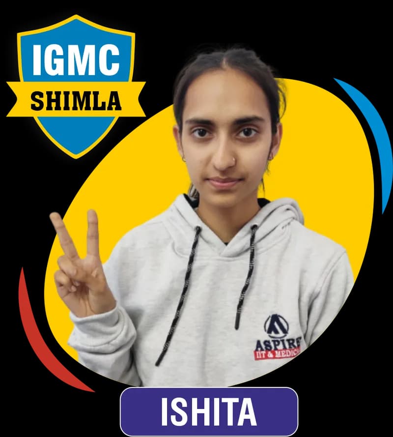 NEET 2023 result card from Aspire IIT & Medical: portrait of a selected student in an Aspire hoodie, with the student's name and allotted medical college printed on the card
