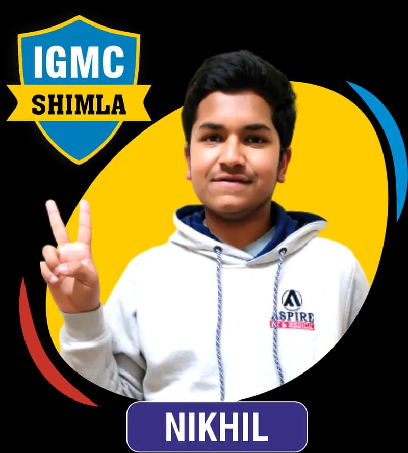 NEET 2023 result card from Aspire IIT & Medical: portrait of a selected student in an Aspire hoodie, with the student's name and allotted medical college printed on the card