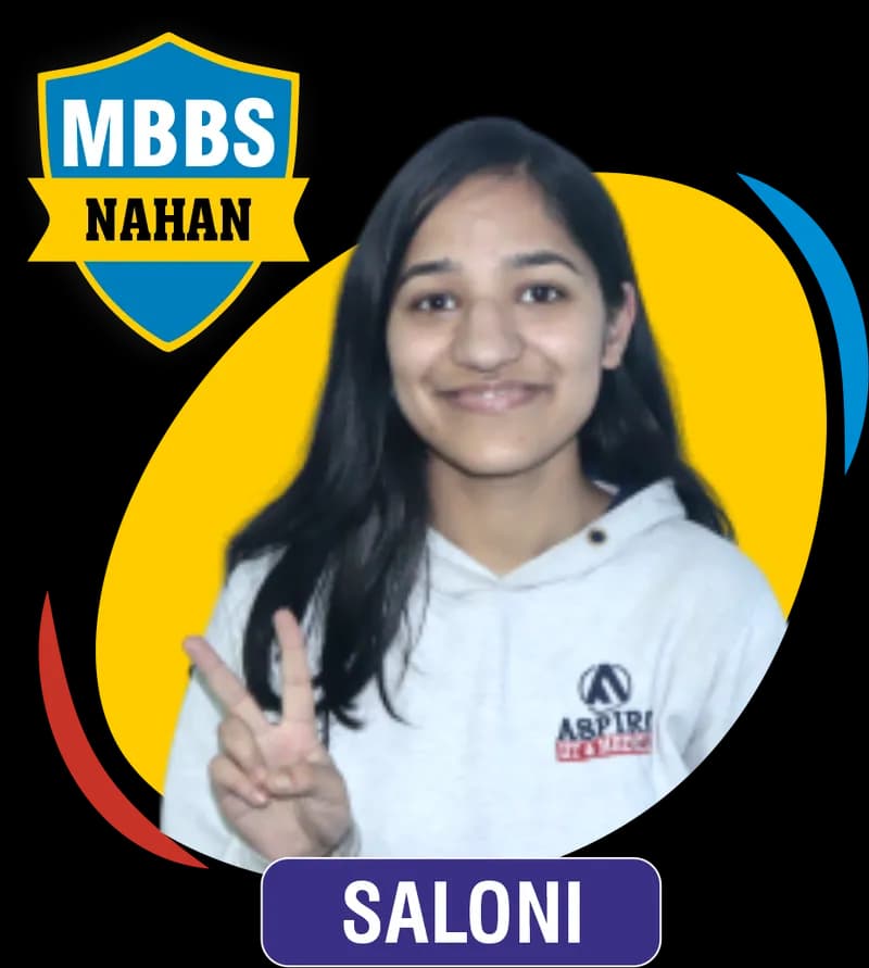 NEET 2023 result card from Aspire IIT & Medical: portrait of a selected student in an Aspire hoodie, with the student's name and allotted medical college printed on the card