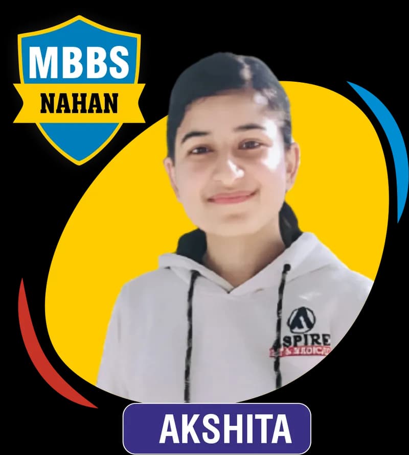 NEET 2023 result card from Aspire IIT & Medical: portrait of a selected student in an Aspire hoodie, with the student's name and allotted medical college printed on the card