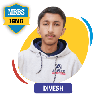 NEET 2022 result card from Aspire IIT & Medical: portrait of a selected student in an Aspire hoodie, with the student's name and allotted medical college printed on the card