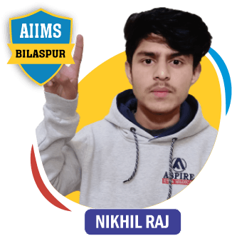 NEET 2022 result card from Aspire IIT & Medical: portrait of a selected student in an Aspire hoodie, with the student's name and allotted medical college printed on the card