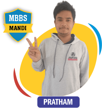 NEET 2022 result card from Aspire IIT & Medical: portrait of a selected student in an Aspire hoodie, with the student's name and allotted medical college printed on the card