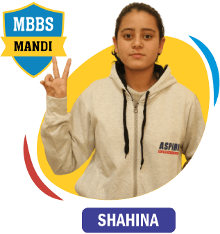 NEET 2022 result card from Aspire IIT & Medical: portrait of a selected student in an Aspire hoodie, with the student's name and allotted medical college printed on the card