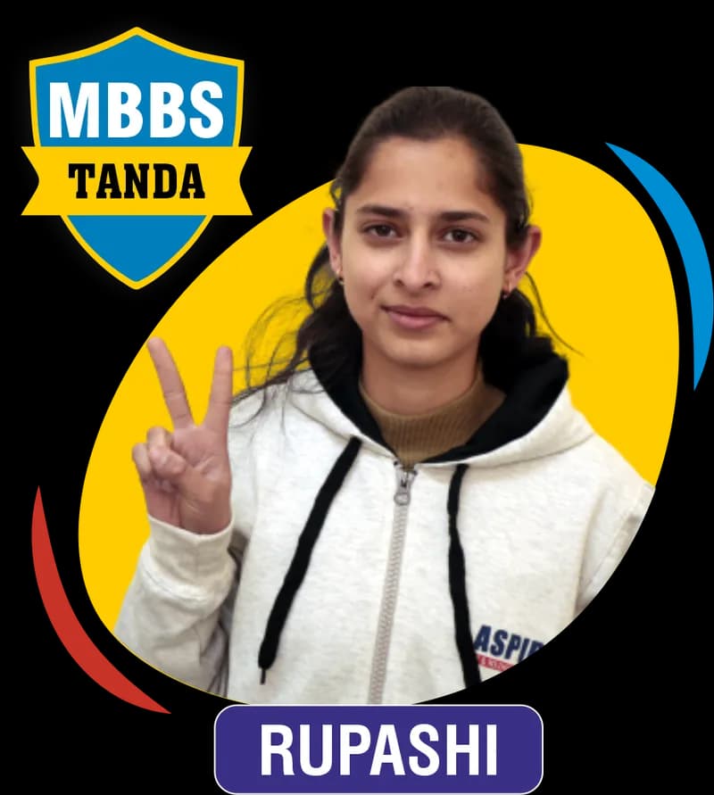 NEET 2021 result card from Aspire IIT & Medical: portrait of a selected student in an Aspire hoodie, with the student's name and allotted medical college printed on the card