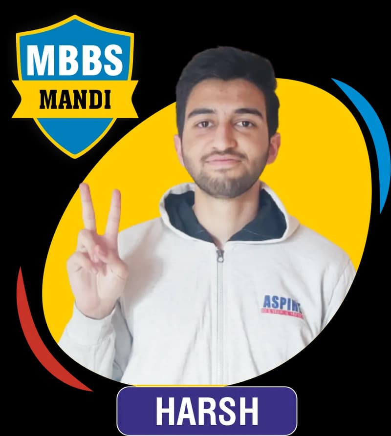 NEET 2021 result card from Aspire IIT & Medical: portrait of a selected student in an Aspire hoodie, with the student's name and allotted medical college printed on the card