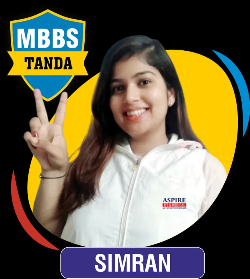 NEET 2021 result card from Aspire IIT & Medical: portrait of a selected student in an Aspire hoodie, with the student's name and allotted medical college printed on the card