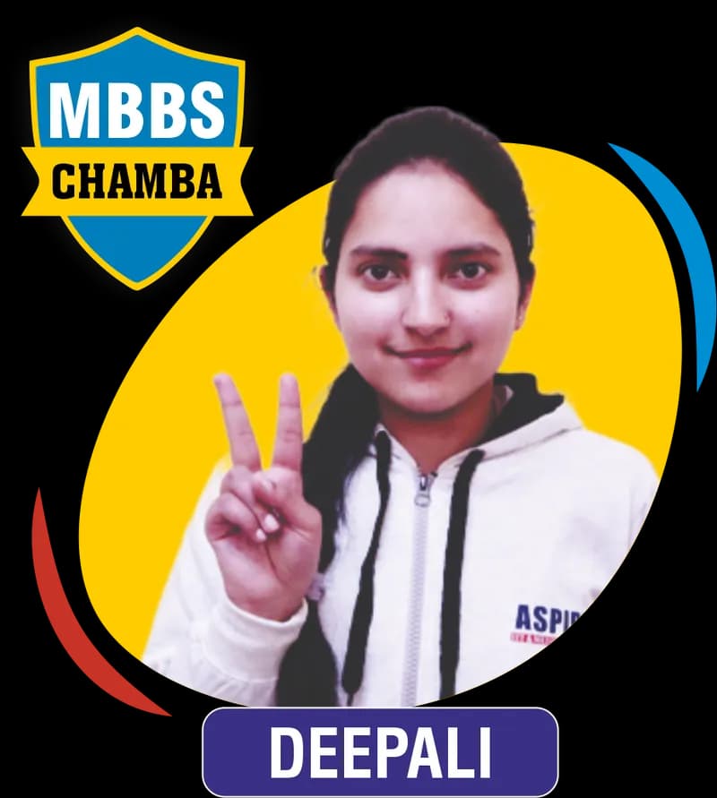 NEET 2021 result card from Aspire IIT & Medical: portrait of a selected student in an Aspire hoodie, with the student's name and allotted medical college printed on the card