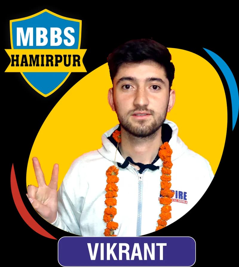NEET 2021 result card from Aspire IIT & Medical: portrait of a selected student in an Aspire hoodie, with the student's name and allotted medical college printed on the card