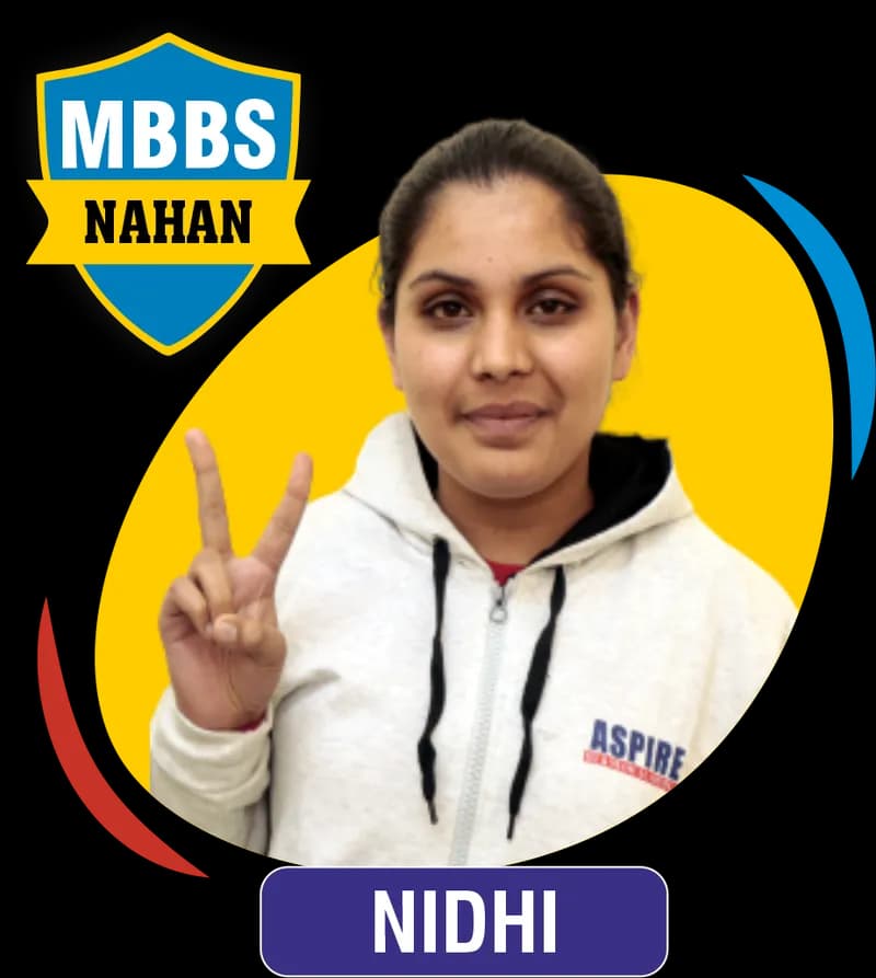 NEET 2021 result card from Aspire IIT & Medical: portrait of a selected student in an Aspire hoodie, with the student's name and allotted medical college printed on the card
