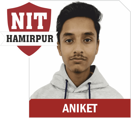 JEE 2025 result card from Aspire IIT & Medical: portrait of a selected student in an Aspire hoodie, with the student's name and allotted institute printed on the card