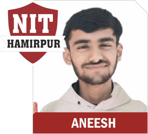 JEE 2025 result card from Aspire IIT & Medical: portrait of a selected student in an Aspire hoodie, with the student's name and allotted institute printed on the card