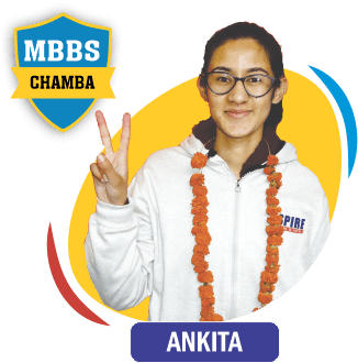 NEET 2020 result card from Aspire IIT & Medical: portrait of a selected student in an Aspire hoodie, with the student's name and allotted medical college printed on the card