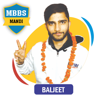 NEET 2020 result card from Aspire IIT & Medical: portrait of a selected student in an Aspire hoodie, with the student's name and allotted medical college printed on the card