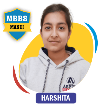 NEET 2020 result card from Aspire IIT & Medical: portrait of a selected student in an Aspire hoodie, with the student's name and allotted medical college printed on the card