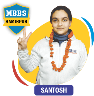 NEET 2020 result card from Aspire IIT & Medical: portrait of a selected student in an Aspire hoodie, with the student's name and allotted medical college printed on the card