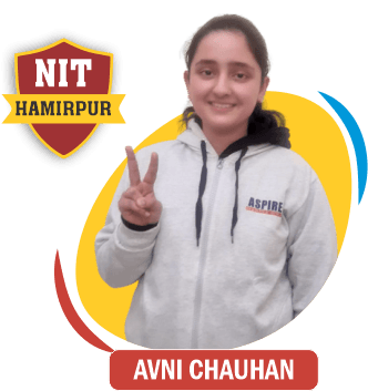 JEE 2021 result card from Aspire IIT & Medical: portrait of a selected student in an Aspire hoodie, with the student's name and allotted institute printed on the card