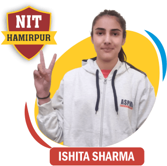JEE 2021 result card from Aspire IIT & Medical: portrait of a selected student in an Aspire hoodie, with the student's name and allotted institute printed on the card