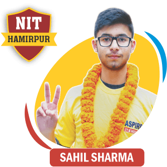 JEE 2020 result card from Aspire IIT & Medical: portrait of a selected student in an Aspire hoodie, with the student's name and allotted institute printed on the card