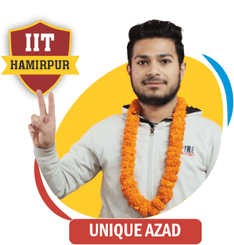 JEE 2020 result card from Aspire IIT & Medical: portrait of a selected student in an Aspire hoodie, with the student's name and allotted institute printed on the card